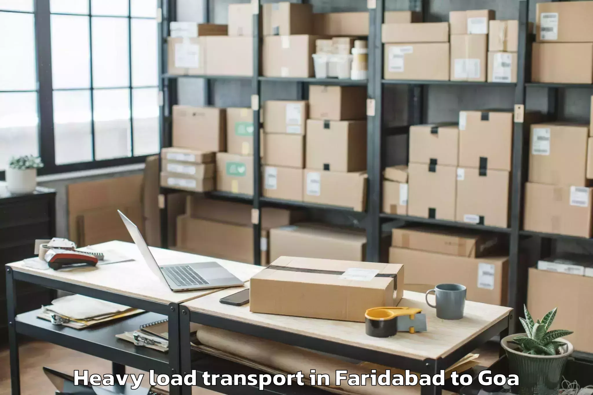 Book Faridabad to Chandor Heavy Load Transport